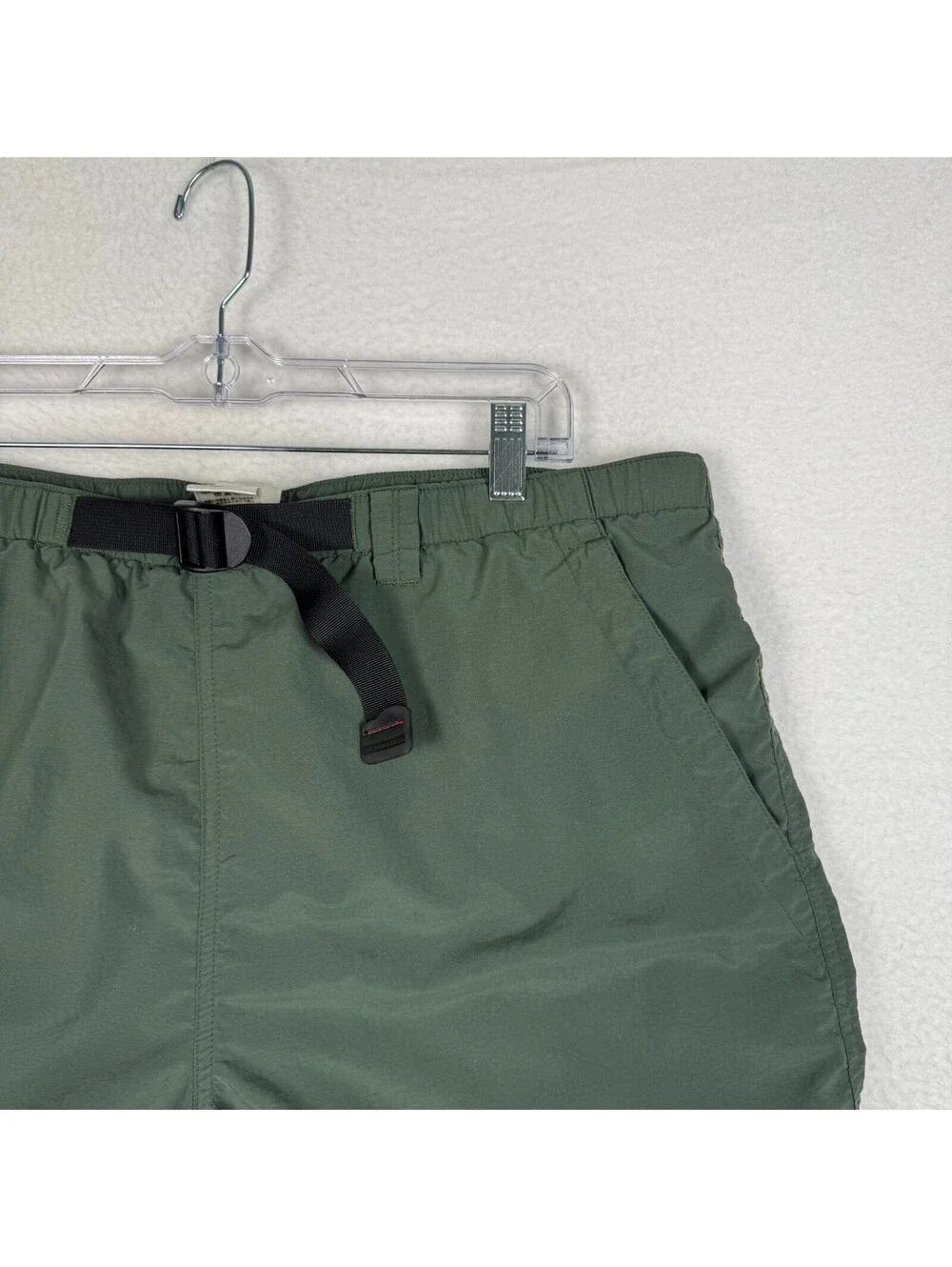 The North Face Mens XL Green Belted Class V Utility Hiking Shorts Outdoor Gorp